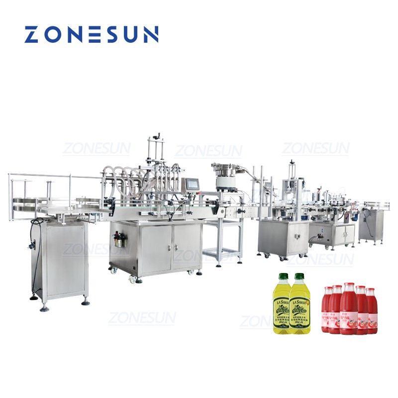 Automatic Liquid Bottle Filling Line